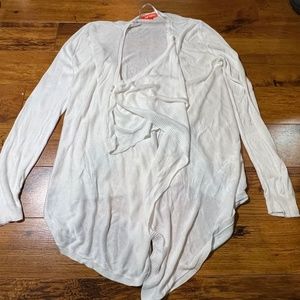 Joe Fresh White Open Knit Top / Sweater / Wrap - Size M